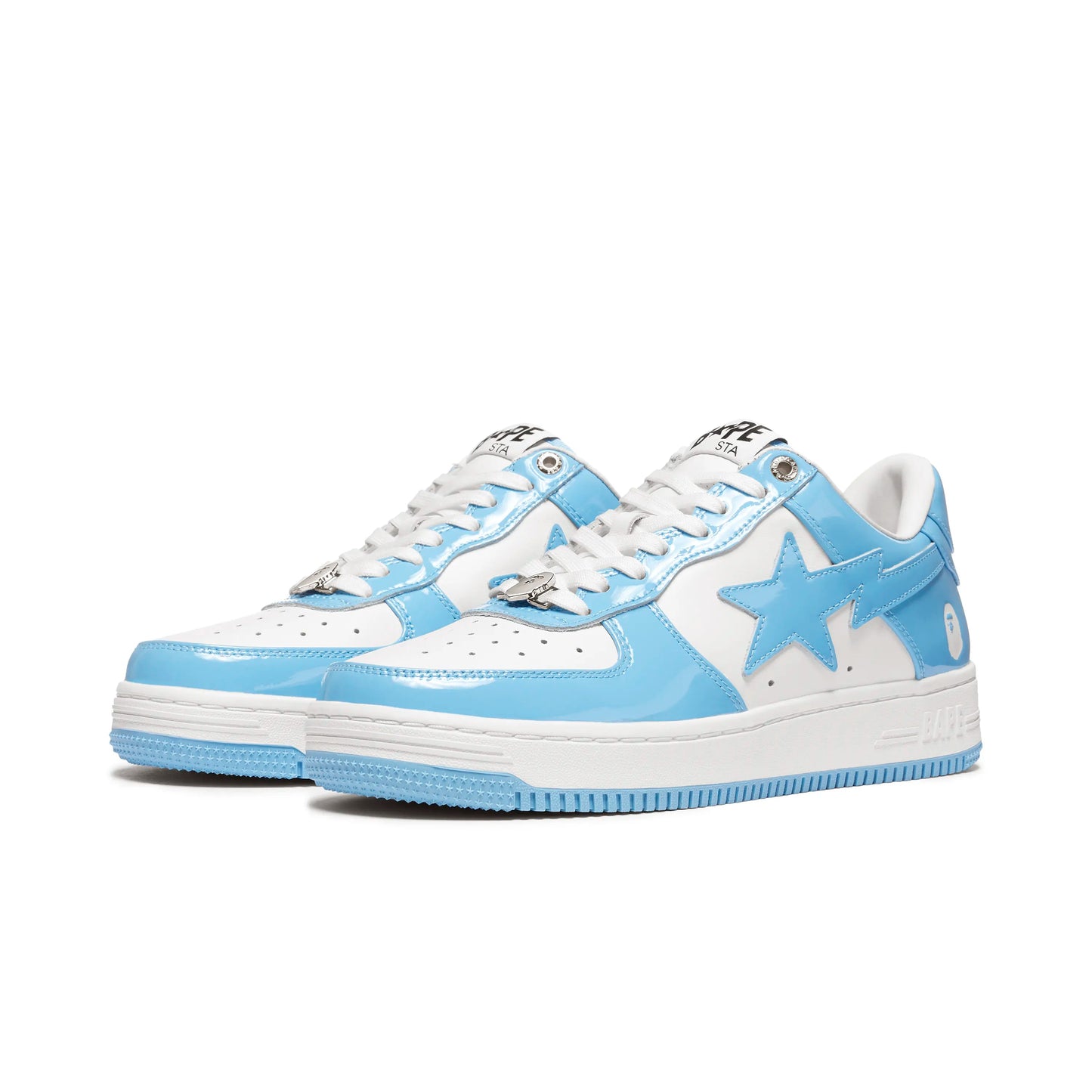 BAPESTA Low White Blue Shoes