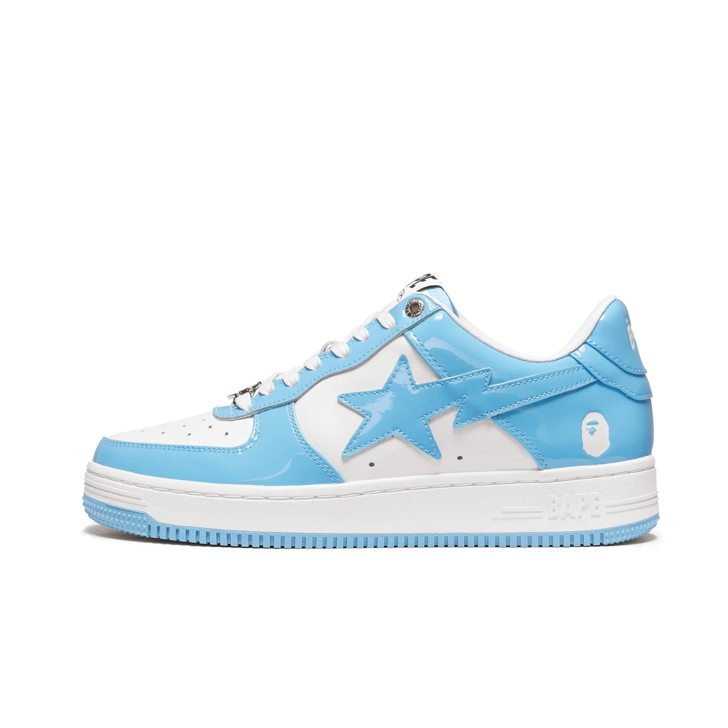 BAPESTA Low White Blue Shoes