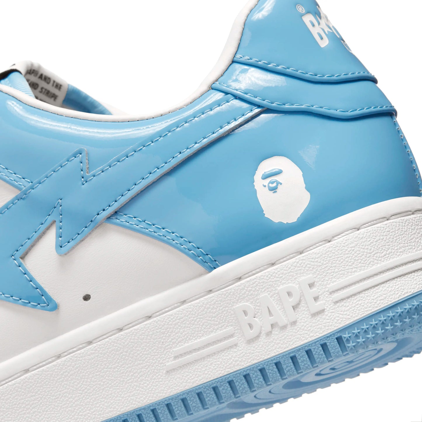 BAPESTA Low White Blue Shoes