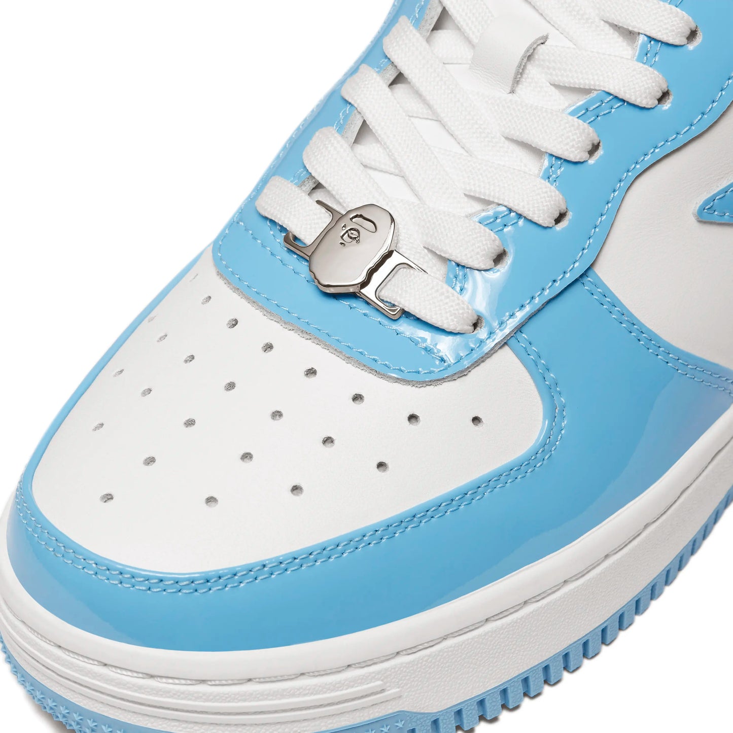 BAPESTA Low White Blue Shoes